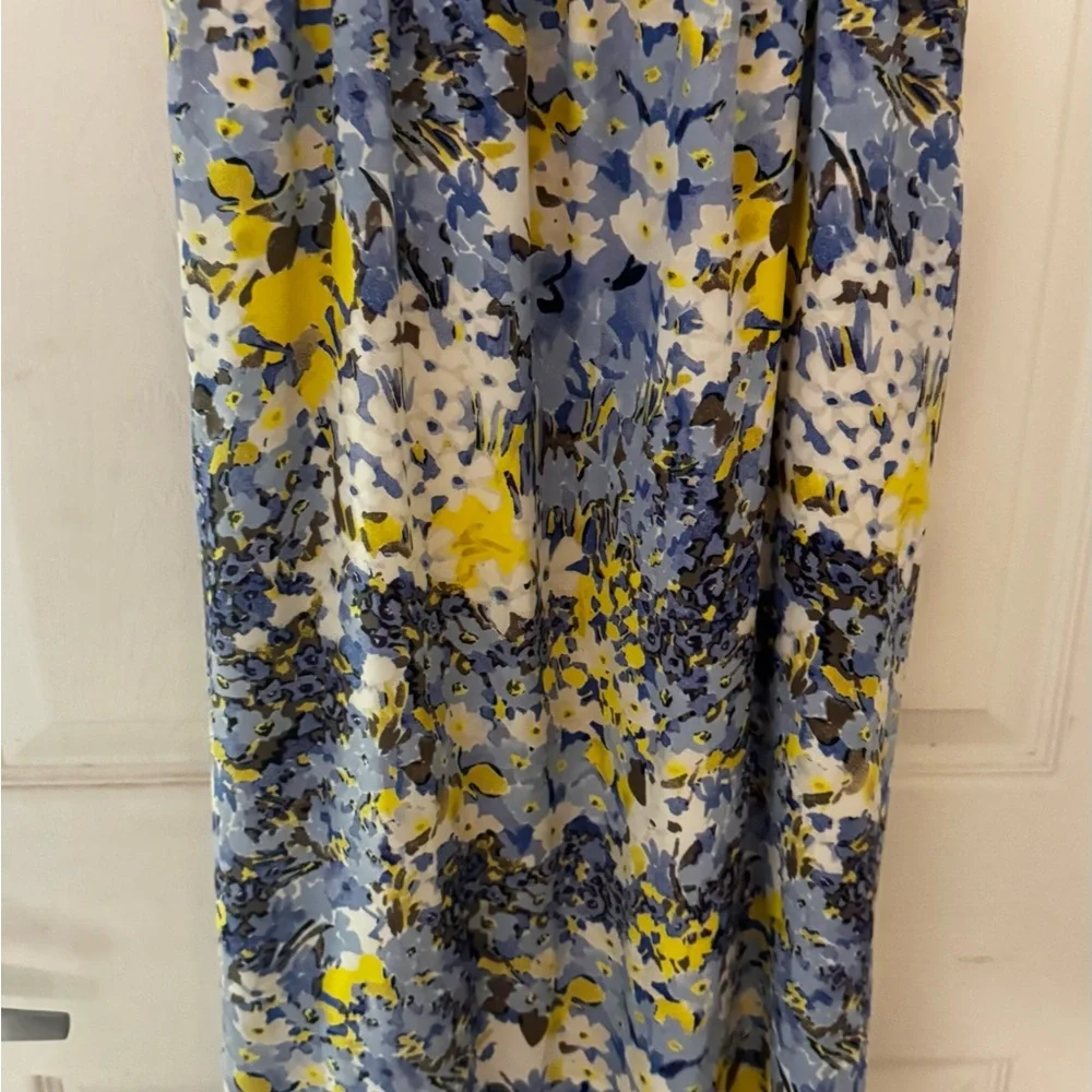 Banana Republic Floral Maxi Dress in Blue and Yellow - Picture 8 of 10